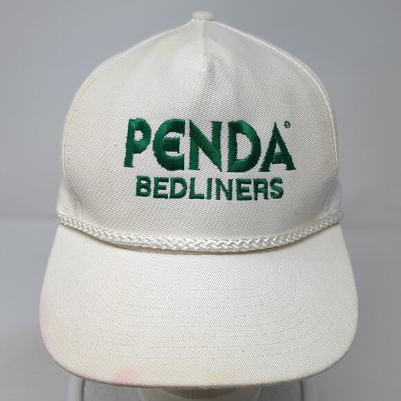 Penda Bedliners Snapback 5 Panel Cap Beige One Size Adjustable Rope Mohr's - Picture 2 of 9